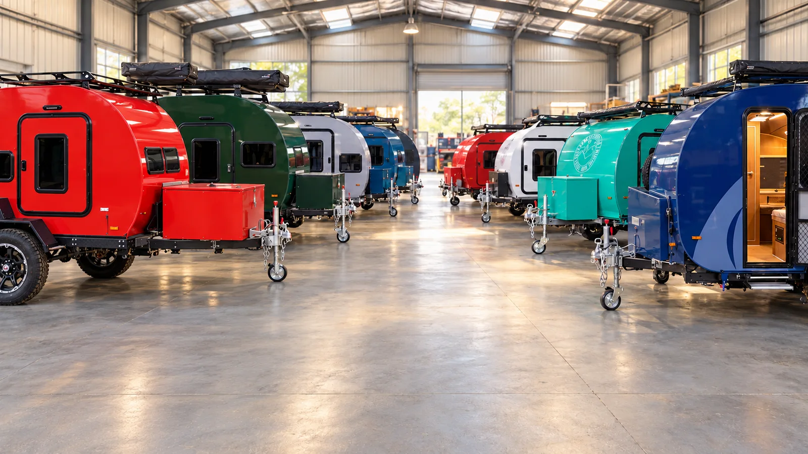 Workshop trailer lineup arranged as a presentation cover