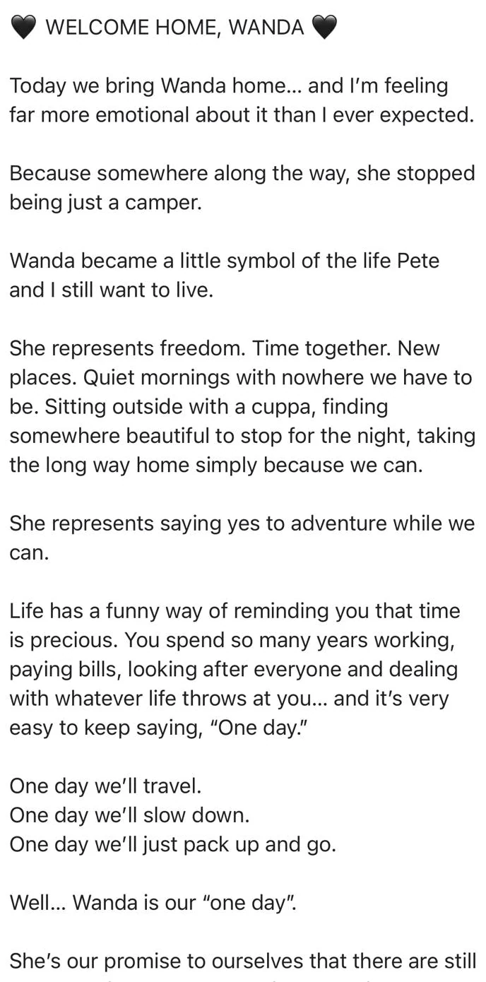 Original customer story screenshot from Wanda’s first adventure